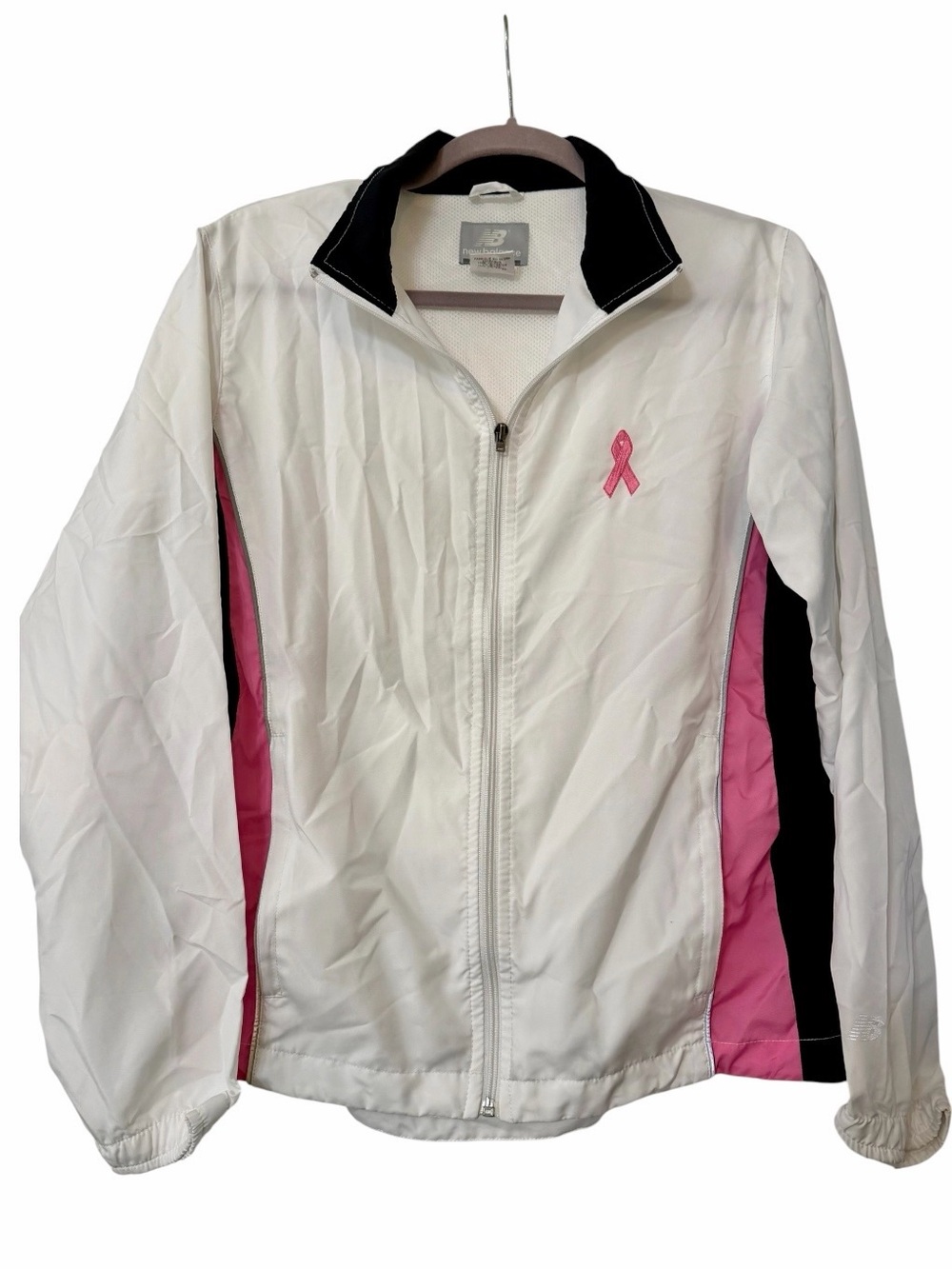 New Balance Pink Ribbon Breast Cancer Women’s Windbreaker Jacket Size Medium